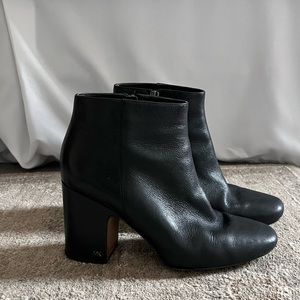 Leather heeled booties Michael Kors
